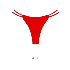 Boutine red bikini bottoms